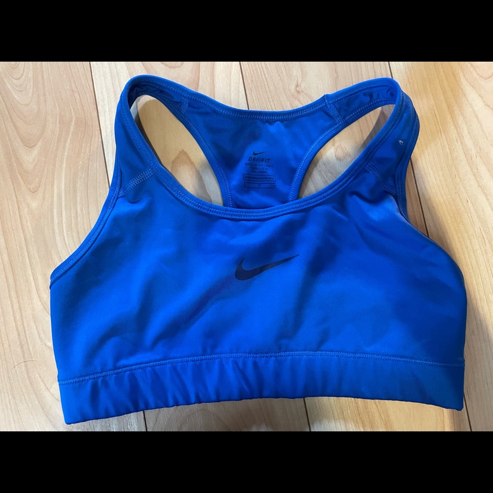 Royal blue Nike sports bra